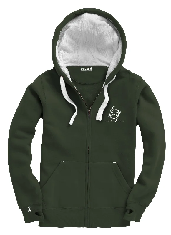 SPECIAL OFFER - Ultra Premium Zip Hoodie - Unisex - BOTTLE GREEN - LARGE