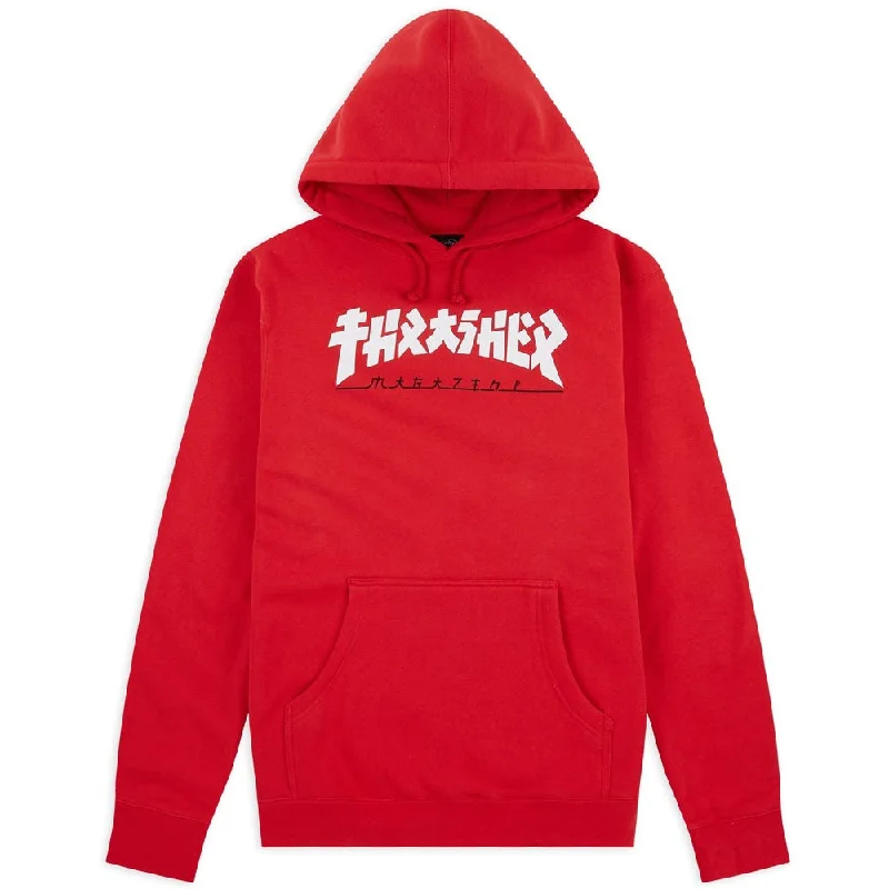 Thrasher - Godzilla Hoodie Red