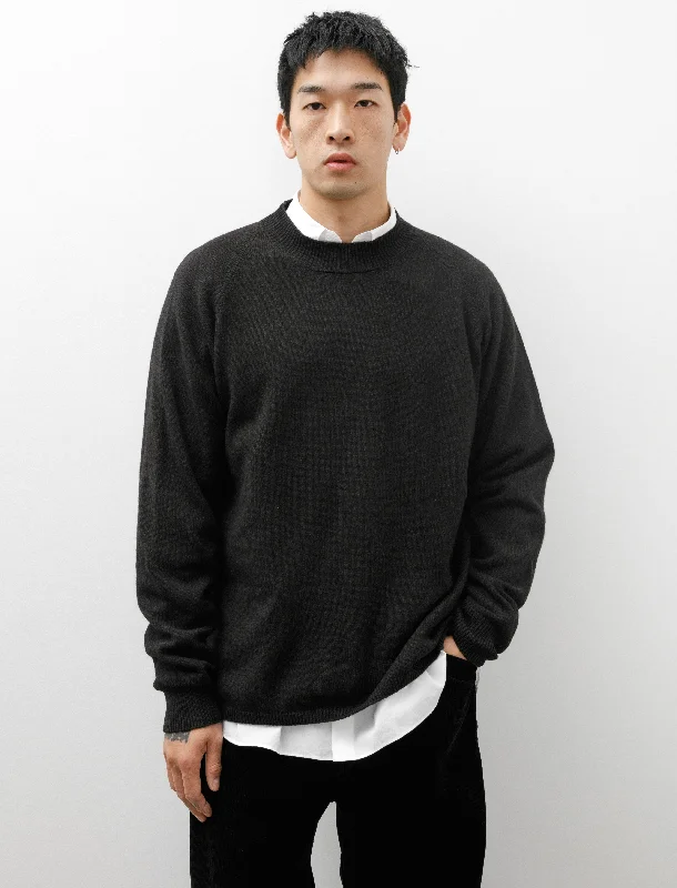 MHL Crewneck Wool Cotton Carbon