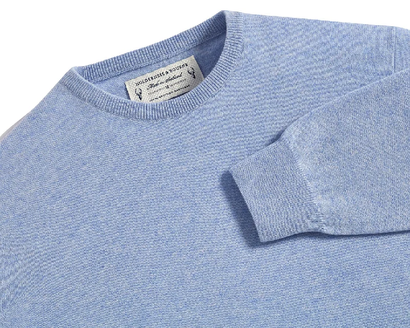 The Buckley Sweater: Heathered Windsor