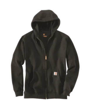 Men's Carhartt Midweight Zip Front Jacket K122-BLK
