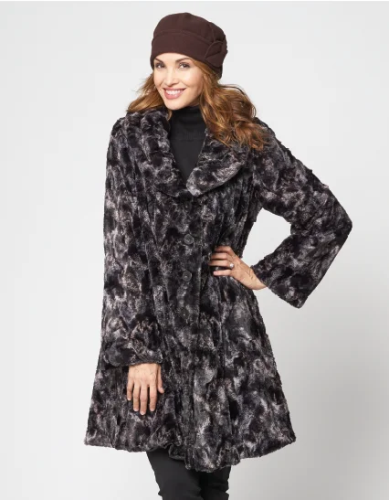 LEOPARD SWING COAT