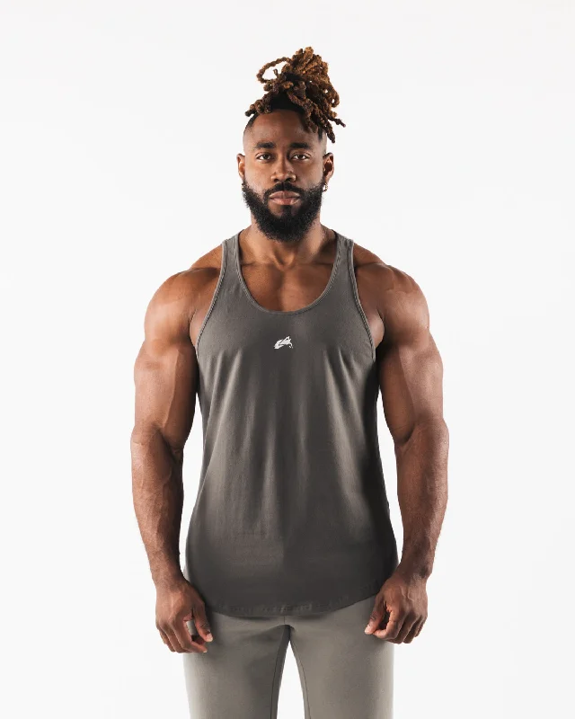 Wolf Head Tank - Pewter