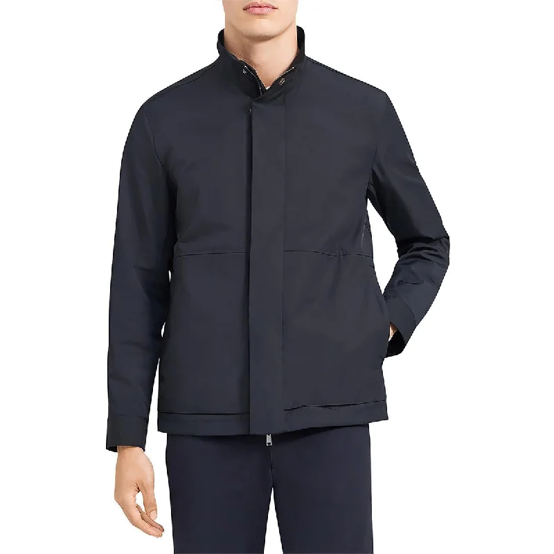 Theory Mens Solid Long Sleeve Soft Shell Jacket