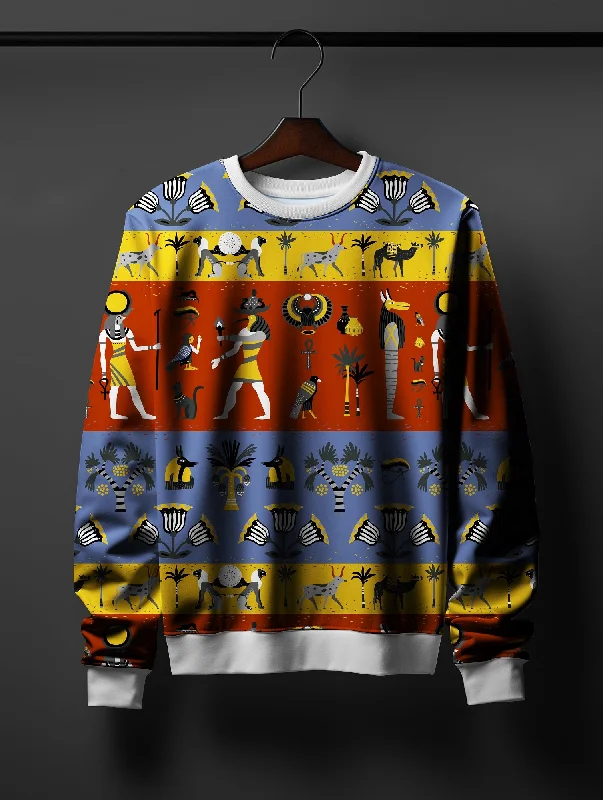 Ancient Egyption Print Sweatshirt