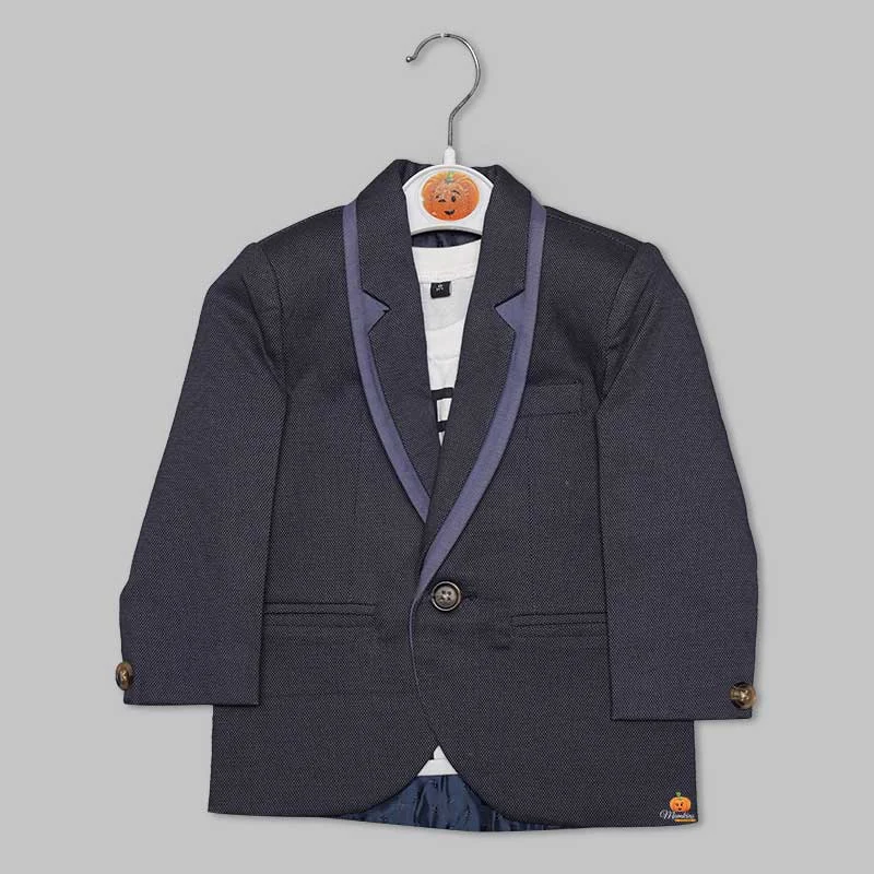 Blue & Green Blazer for Baby Boys