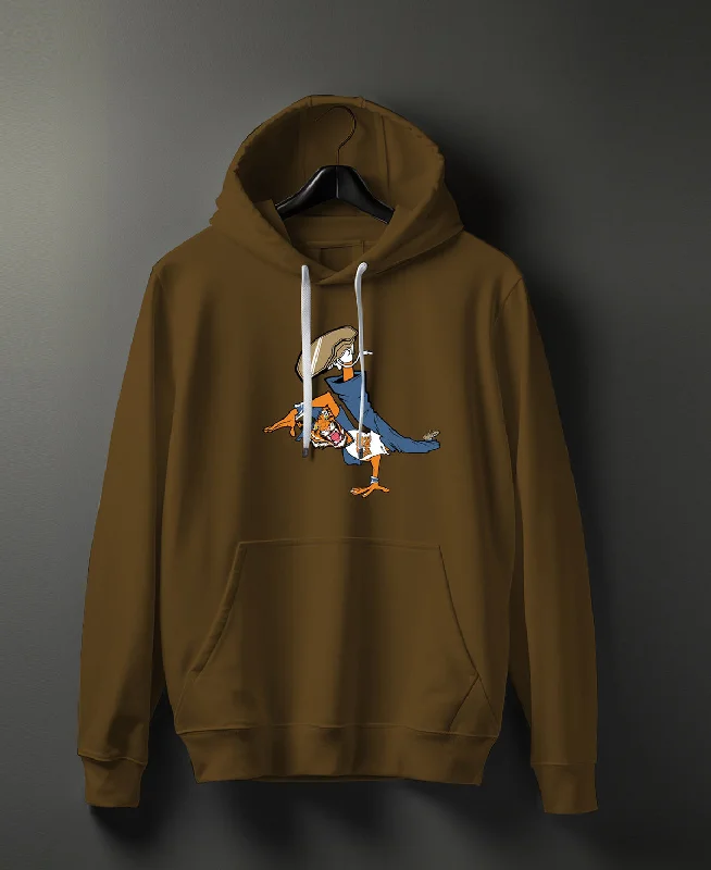 Tiger Cool Graphic Printed Cotton Hoodie - #0112