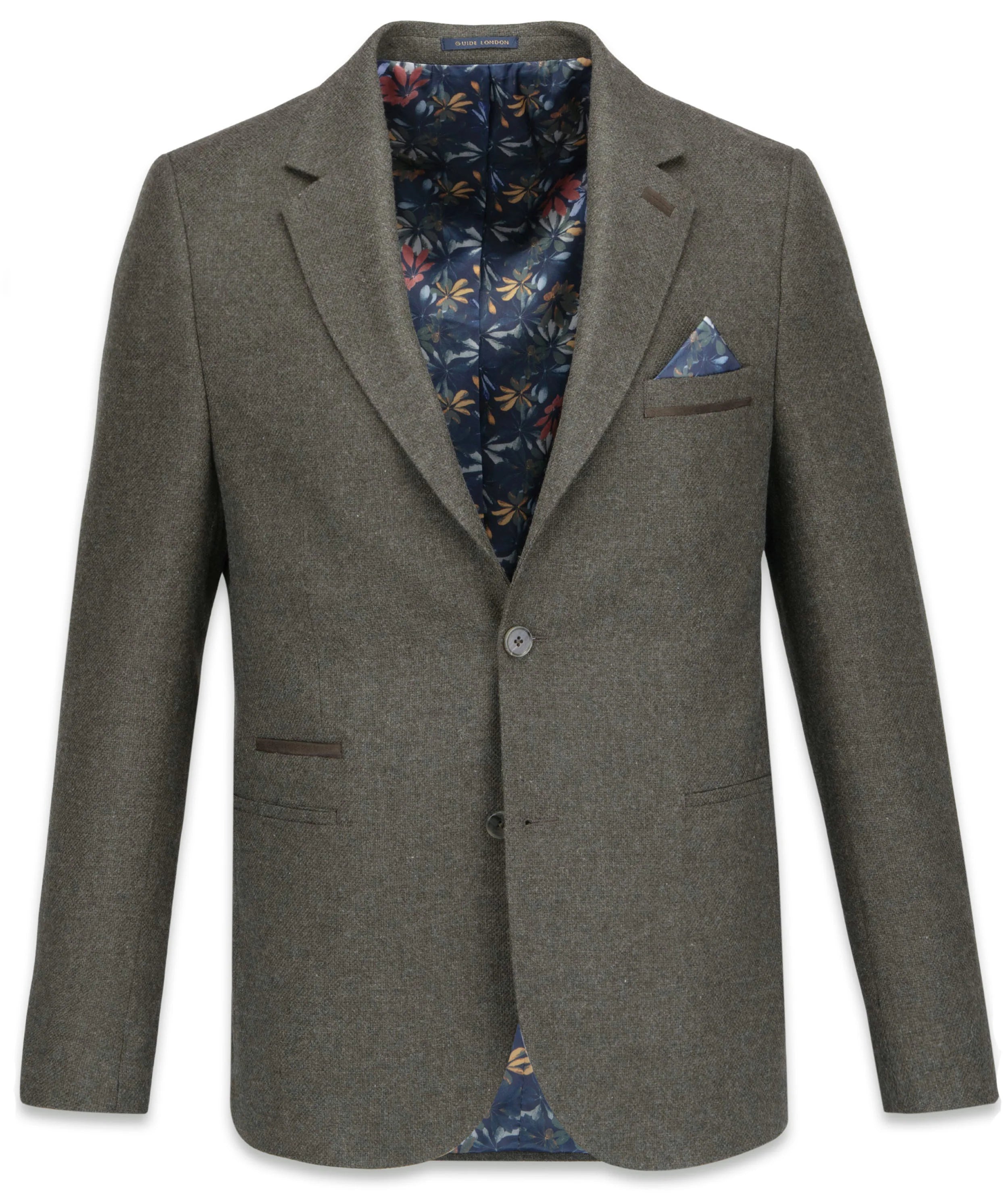 Guide London Wool Blend Jacket in Sage