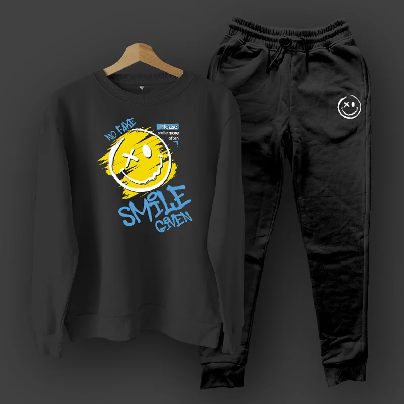 No Fake Smile Black Co-Ord Set