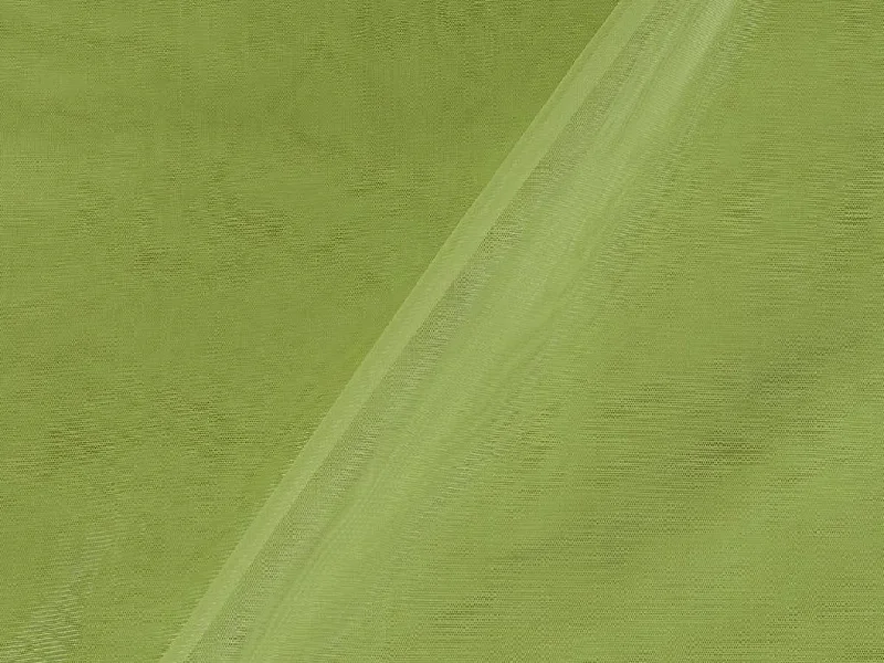 Pastel Green Plain Net Fabric