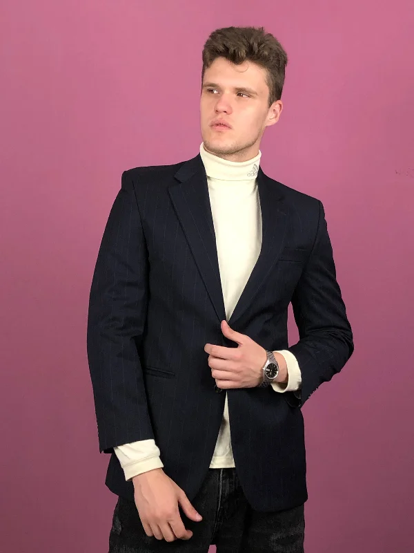 Ralph Lauren Vintage Men's Suit Blazer - M Black Wool