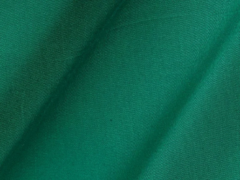 Rama Green Plain Dyed Cotton Satin Fabric