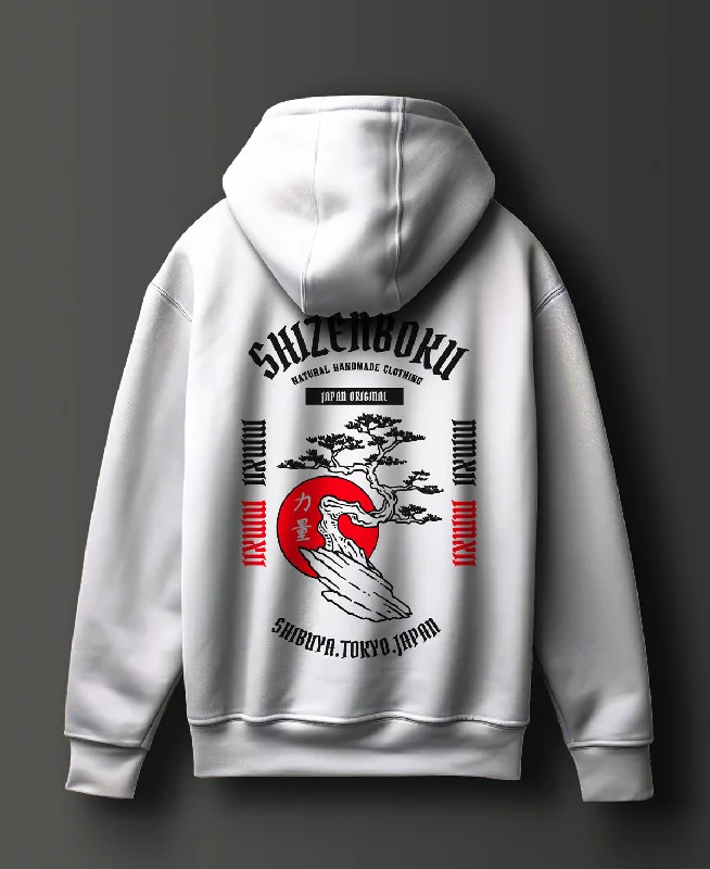 Shizenboku Graphic Printed Cotton Hoodie - #0120