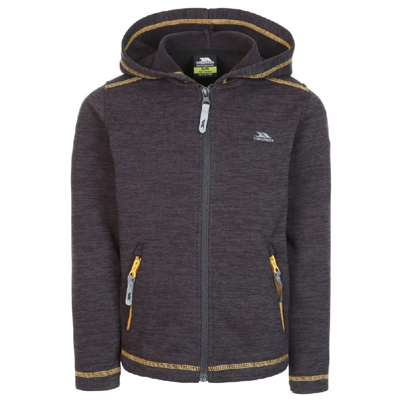 Trespass Shaw - Kids Fleece Full Zip Hoodie Grey Marl