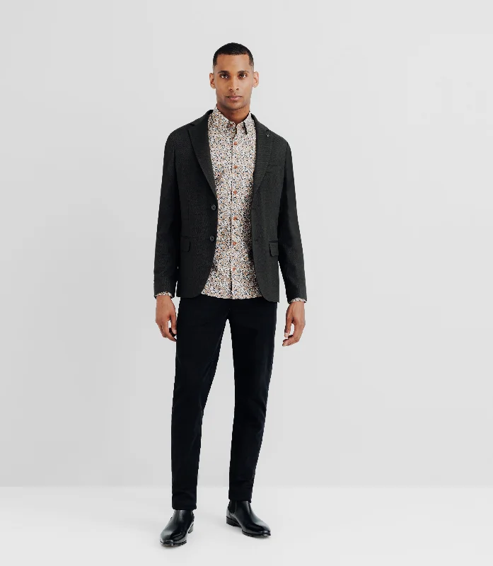 Veste casual 2 boutons kaki