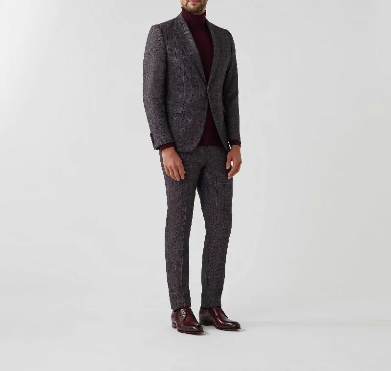 Veste ville Prince de Galles marron "Visuel"
