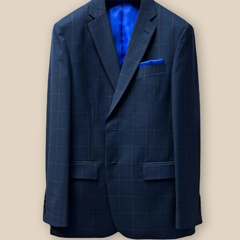 Westwood Hart Midnight Blue Windowpane Men's Sportcoat