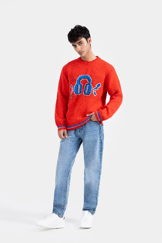 Headphones Jacquard Knit Sweater