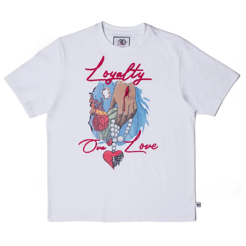 F134 Loyalty Over Love Tee - White