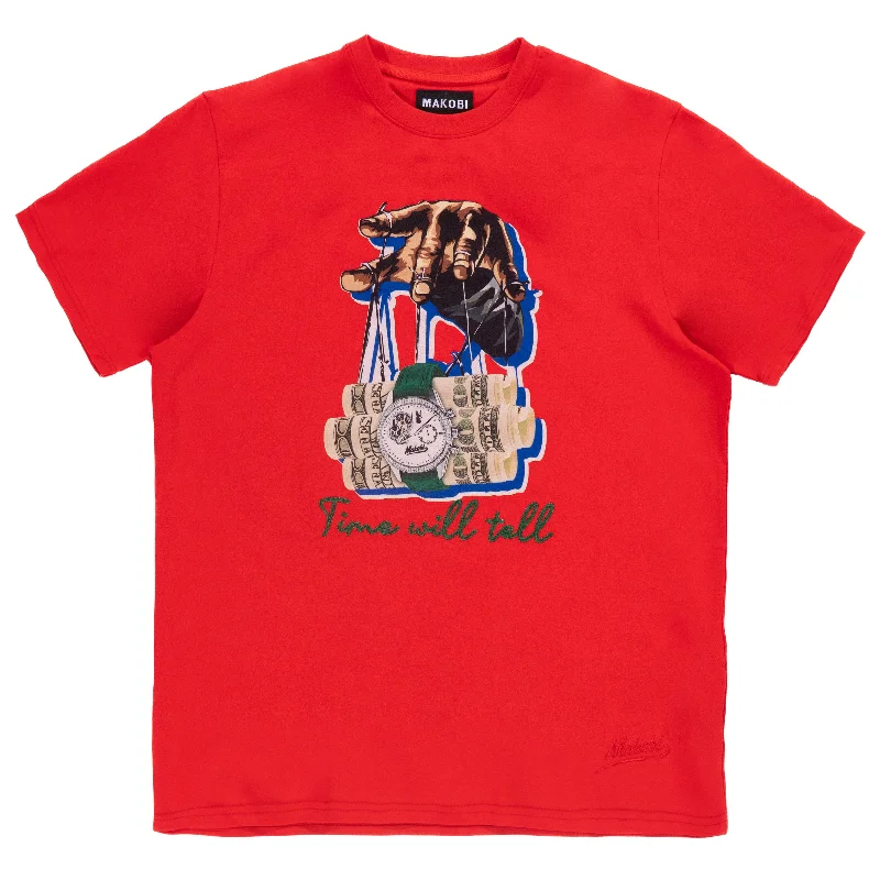 M329 Time Will Tell Tee - Red