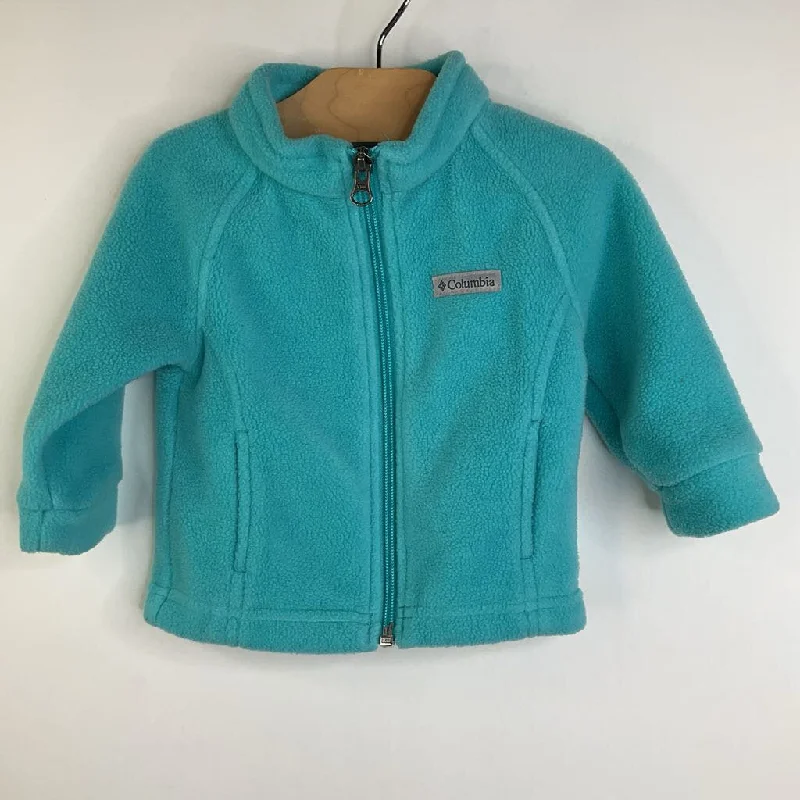 Size 3-6m: Columbia Turquoise Fleece Coat